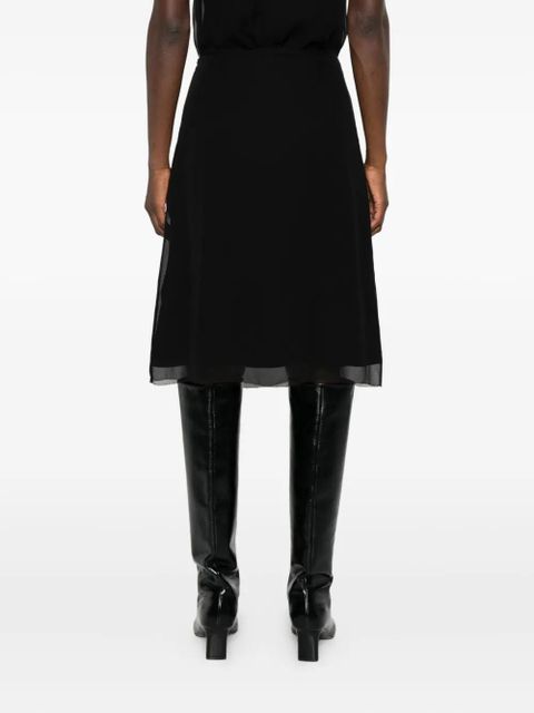 TOTEME slip mini skirt - Black