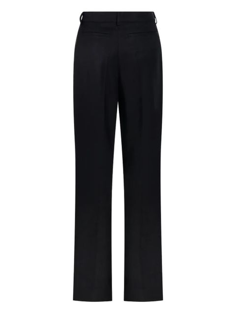 Victoria Beckham Pleated Straight Trousers - Black - zdjęcie produktu nr 2