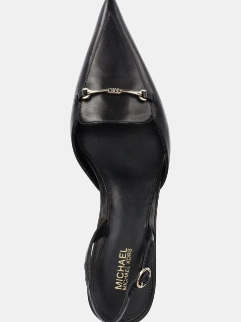 MICHAEL Michael Kors szpilki skórzane Lena kolor czarny 40R5LEMP1L.001