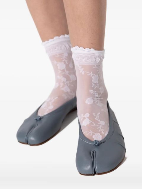 Maison Margiela Tabi knot-detail ballet flats - Blue