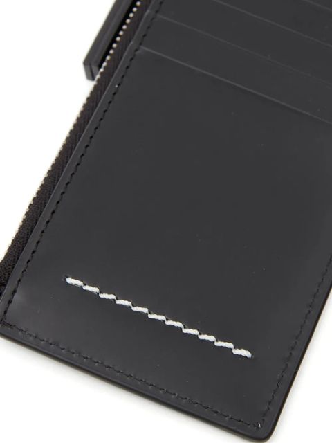 MM6 Maison Margiela Signature leather cardholder - Black