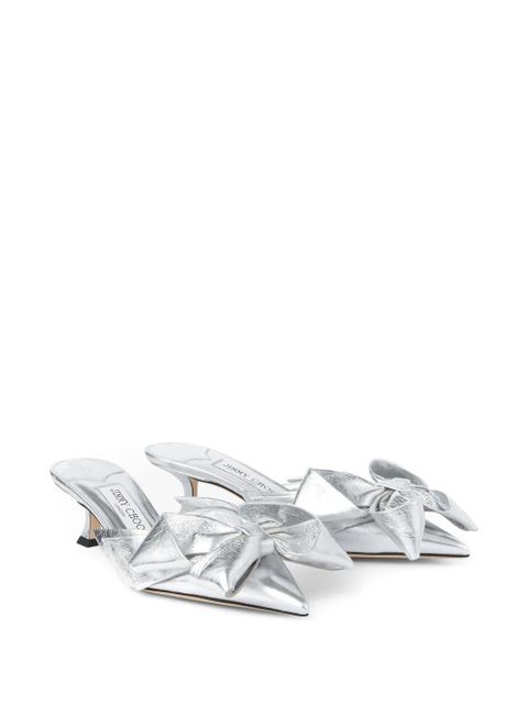 Jimmy Choo 50mm Staz mules - Silver - zdjęcie produktu nr 2
