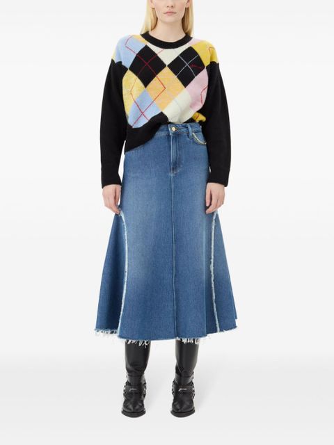 GANNI diamond-pattern jumper - Black - zdjęcie produktu nr 2