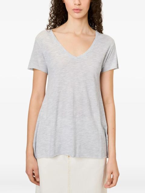 American Vintage Jacksonville V-neck short-sleeved T-shirt - Grey