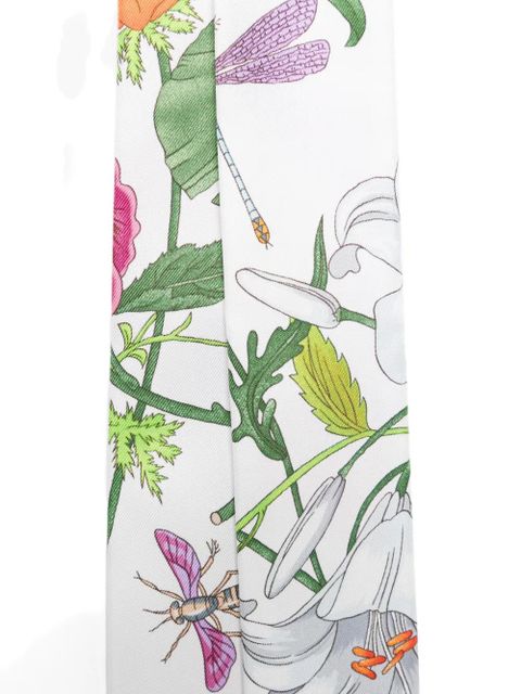 Gucci floral-print scarf - White