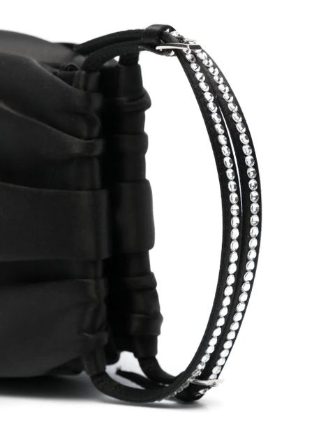 Amina Muaddi Vittoria mini bag - Black