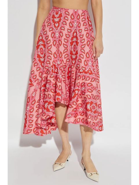 ETRO paisley-print asymmetric skirt - Pink - zdjęcie produktu nr 2