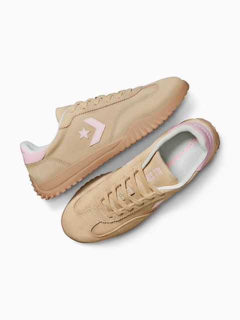 Converse sneakersy zamszowe Run Star Trainer kolor beżowy A15088C