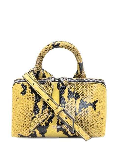 The Attico mini Friday snakeskin-effect tote bag - Yellow - zdjęcie produktu nr 1