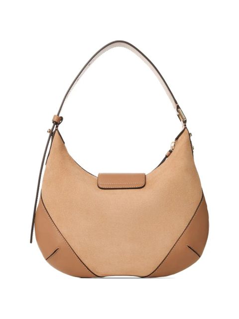 Jimmy Choo small Bar leather shoulder bag - Neutrals