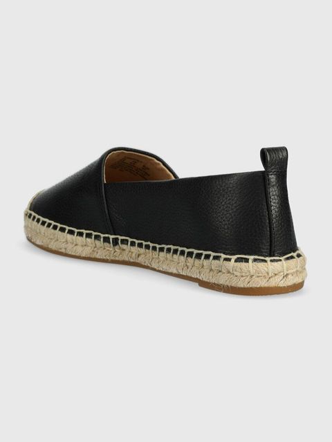 Lauren Ralph Lauren espadryle skórzane Cameryn IV kolor czarny 802905304001