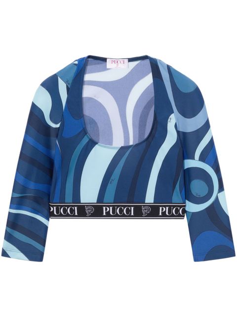 PUCCI Marmo-print top - Blue - zdjęcie produktu nr 1