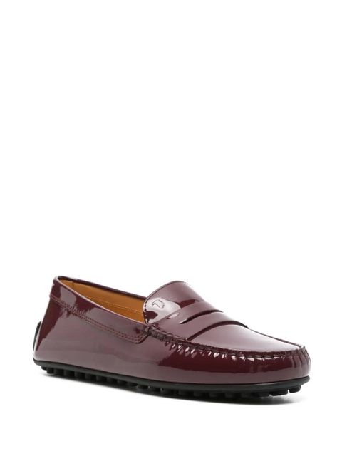 Tod's penny slot patent-leather loafers - Red - zdjęcie produktu nr 2