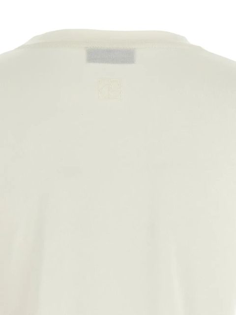 Magda Butrym crochet-hem crew-neck T-shirt - White