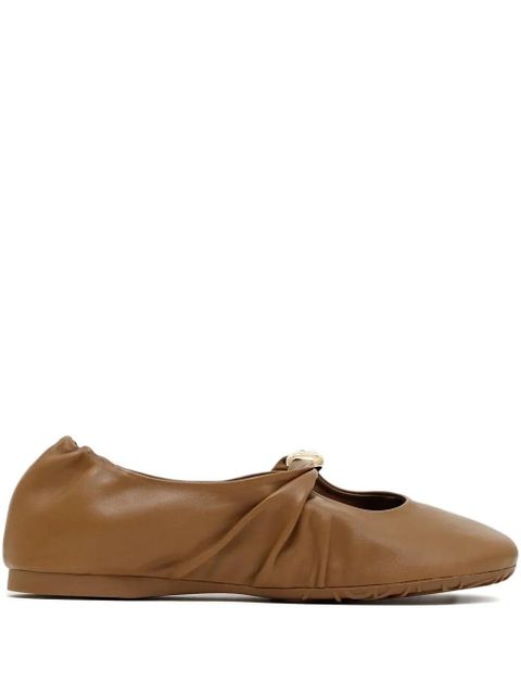 LOEWE Pebble soft ballet flats - Brown - zdjęcie produktu nr 1