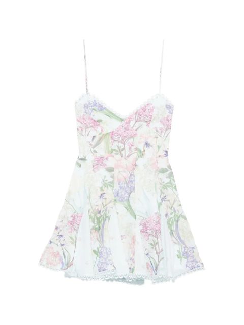 Charo Ruiz Ibiza Marlene floral lace mini dress - Blue - zdjęcie produktu nr 1