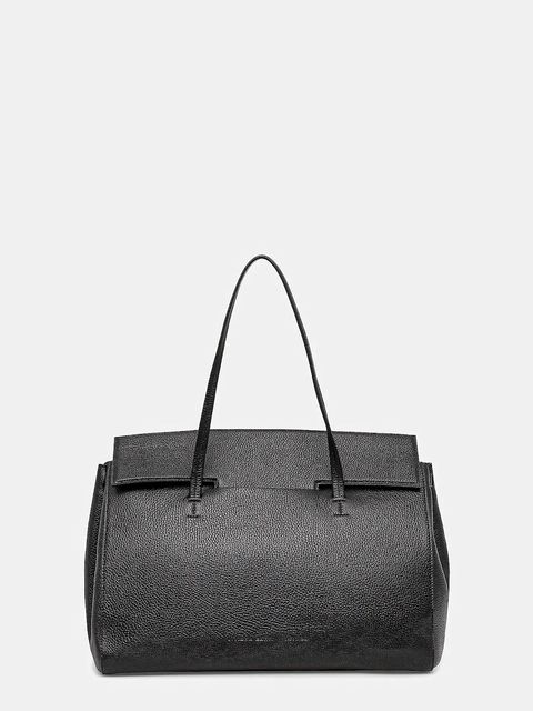 Liviana Conti torebka skórzana kolor czarny A5WA52 - zdjęcie produktu nr 1