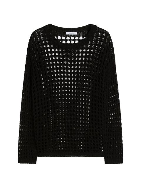 Max Mara FEBE open-knit sweater - Black - zdjęcie produktu nr 1