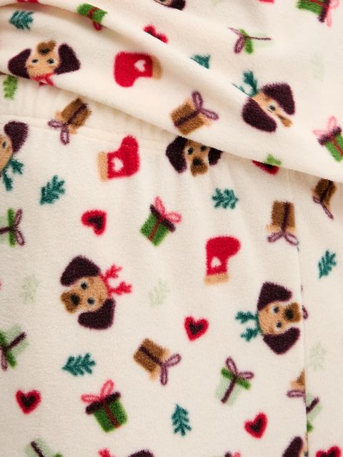 United Colors of Benetton spodnie piżamowe damska kolor beżowy 39EZ3F04V