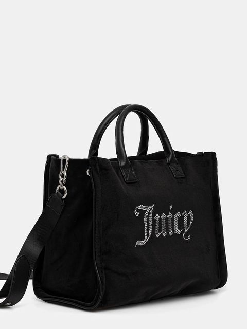 Juicy Couture torebka Iris Velvet kolor czarny BIJIR8944WZC