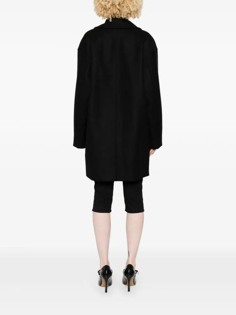 Moschino double-breasted coat - Black