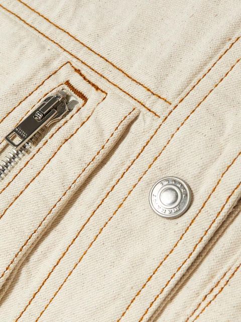 ISABEL MARANT contrast-stitching snap-button jacket - Neutrals