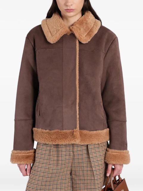 MC2 Saint Barth faux-shearling trim jacket - Brown - zdjęcie produktu nr 1