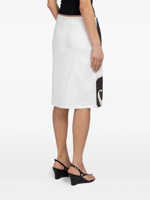 Gimaguas Sol graphic-print midi skirt - White
