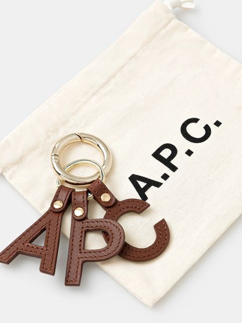A.P.C. brelok skórzany porte-cles lettres