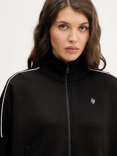 Guess Jeans bluza damska kolor czarny gładka W6RQ10 KD122