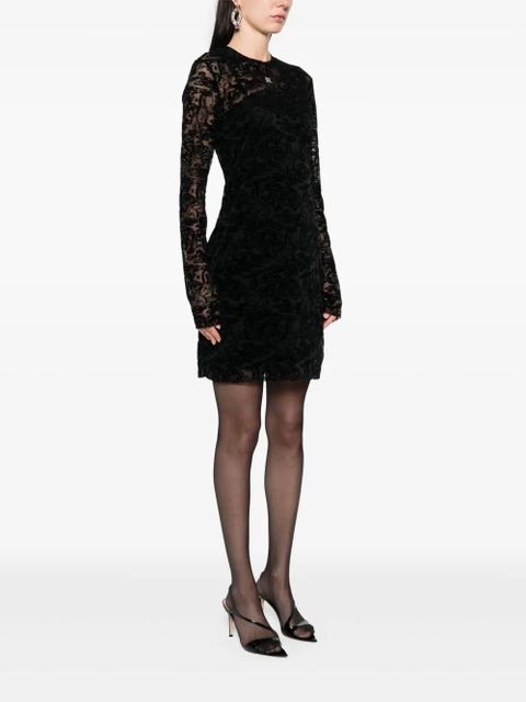 Givenchy botanical-motif mini dress - Black