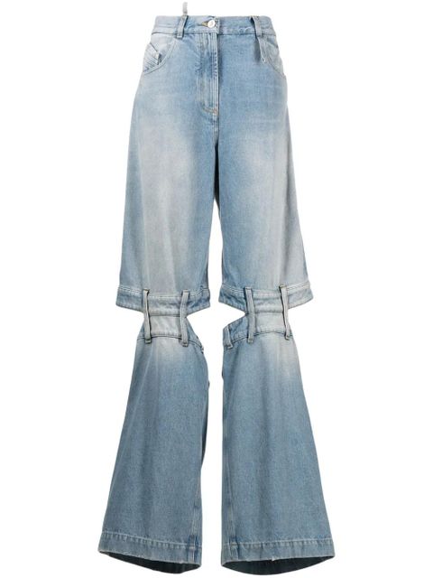 The Attico Ashton mid-rise wide-leg jeans - Blue - zdjęcie produktu nr 1