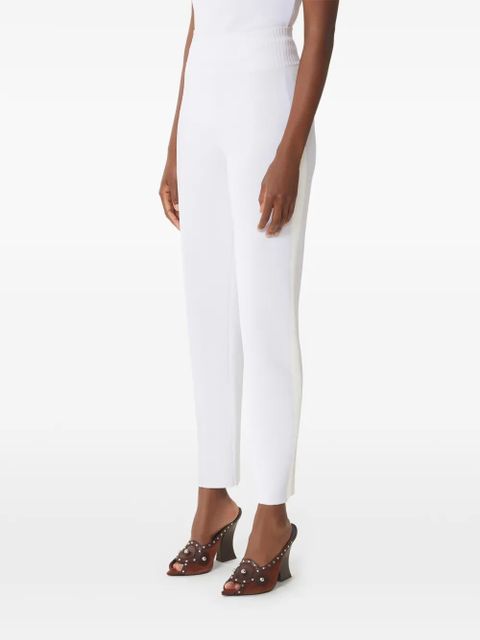 Lanvin ribbed-waistband trousers - White