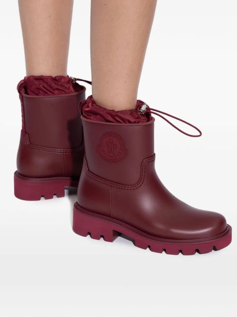 Moncler Kickstream rain boots - Red