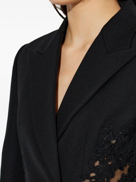 Versace lace double-breasted blazer - Black