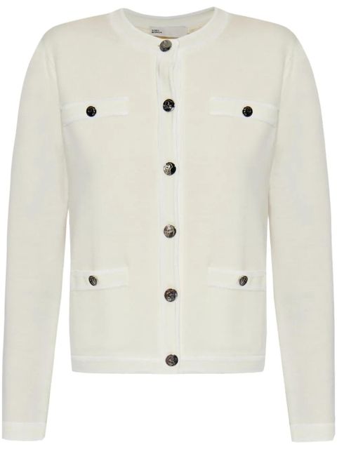 Tory Burch Kendra cardigan - White - zdjęcie produktu nr 1