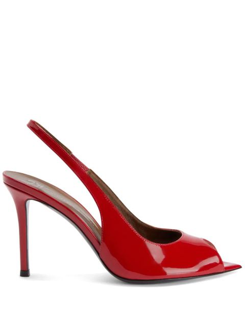 Giuseppe Zanotti 90mm Intriigo Open Toe sandals - Red - zdjęcie produktu nr 1