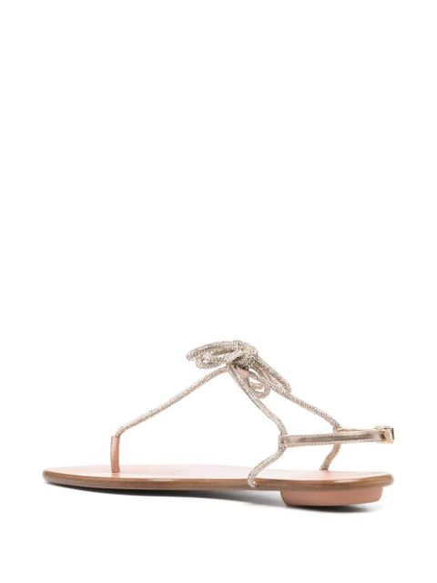 Aquazzura Capri Nights leather sandals - Gold - zdjęcie produktu nr 2