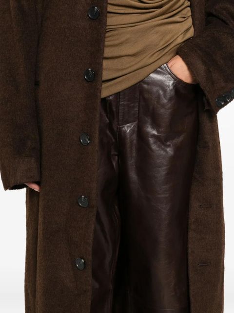 ENTIRE STUDIOS leather trousers - Brown