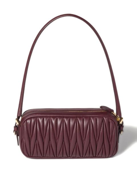 Miu Miu adjustable-strap leather clutch bag - Red