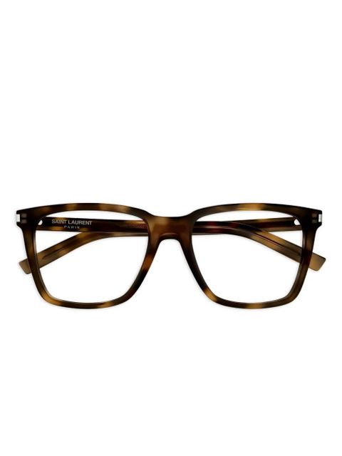 Saint Laurent Eyewear square-frame glasses - Brown - zdjęcie produktu nr 1