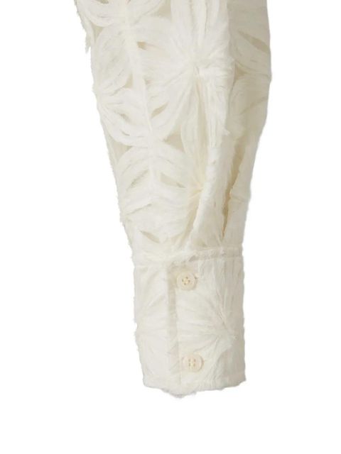 Simkhai floral buttoned shirt - White