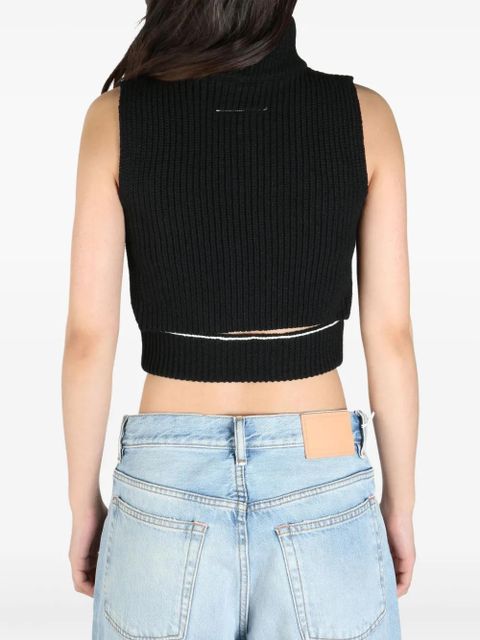 MM6 Maison Margiela zip-up blouse - Black