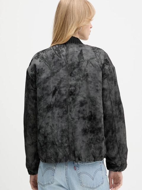 Desigual kurtka bomber FANTASY kolor czarny przejściowa oversize 25WWEW26