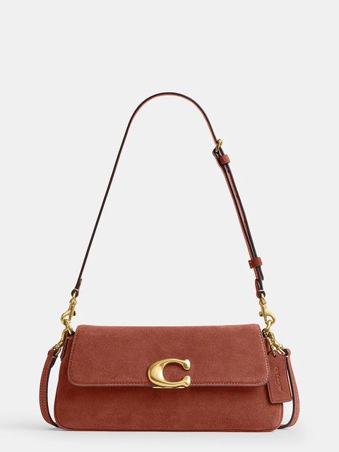 Coach torebka crossbody damska zamszowa Suade Jet Shoulder Bag - zdjęcie produktu nr 1