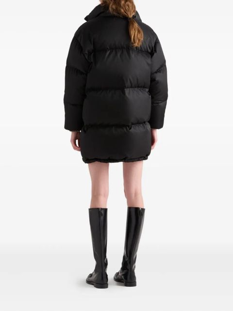 Prada triangle-logo down coat - Black