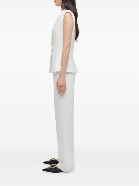 Simkhai Valarie crossover-front blazer vest - White - zdjęcie produktu nr 2