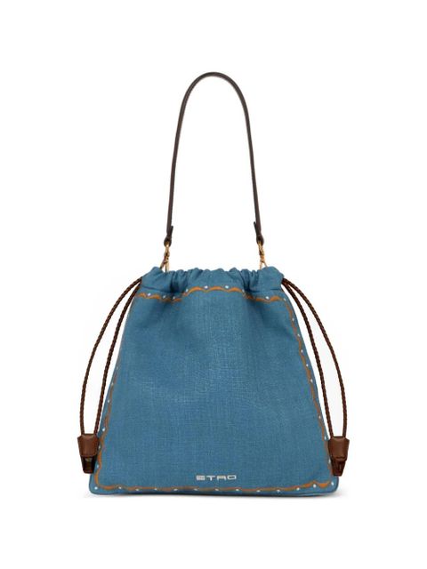 ETRO Kalispera embroidery medium tote bag - Blue - zdjęcie produktu nr 2