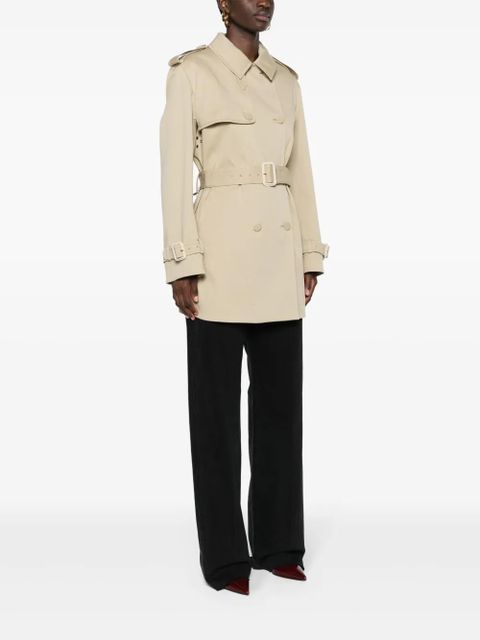 Gucci double-breasted belted trench coat - Neutrals