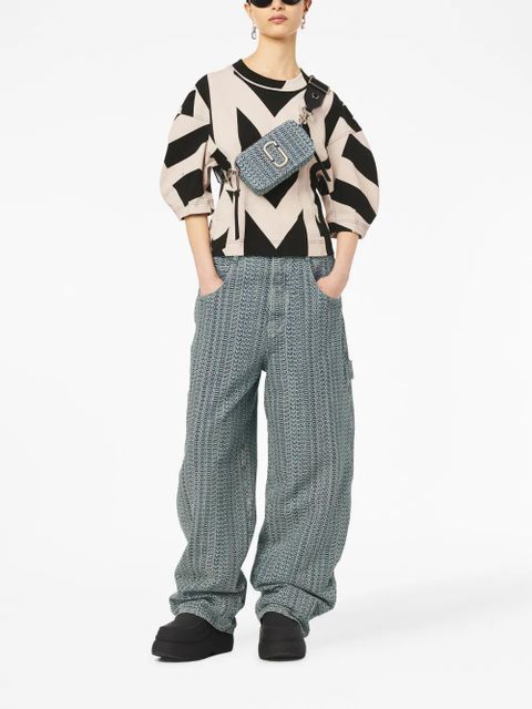 Marc Jacobs The Monogram Jacquard Snapshot camera bag - Blue